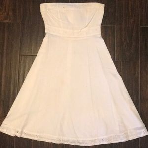 Size 8 Molly eyelet strapless dress